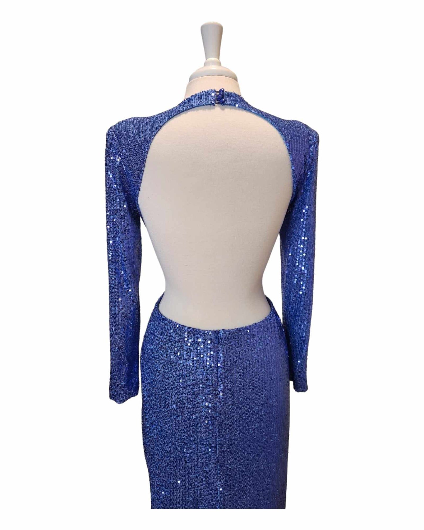 Backless Sequined Gown