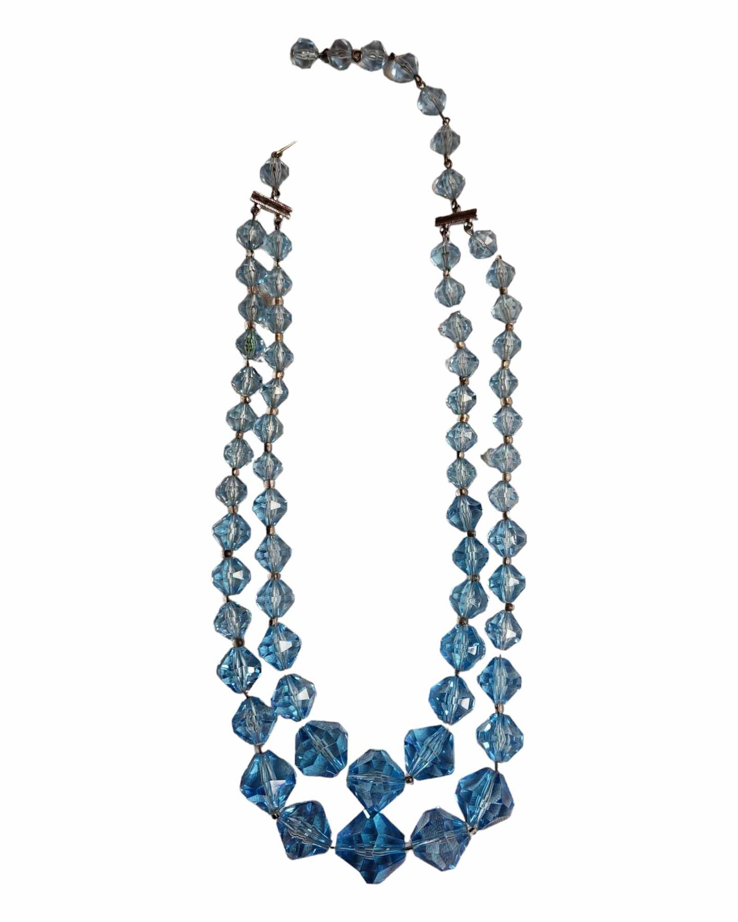 Vintage Aqua Blue Double Strand Set