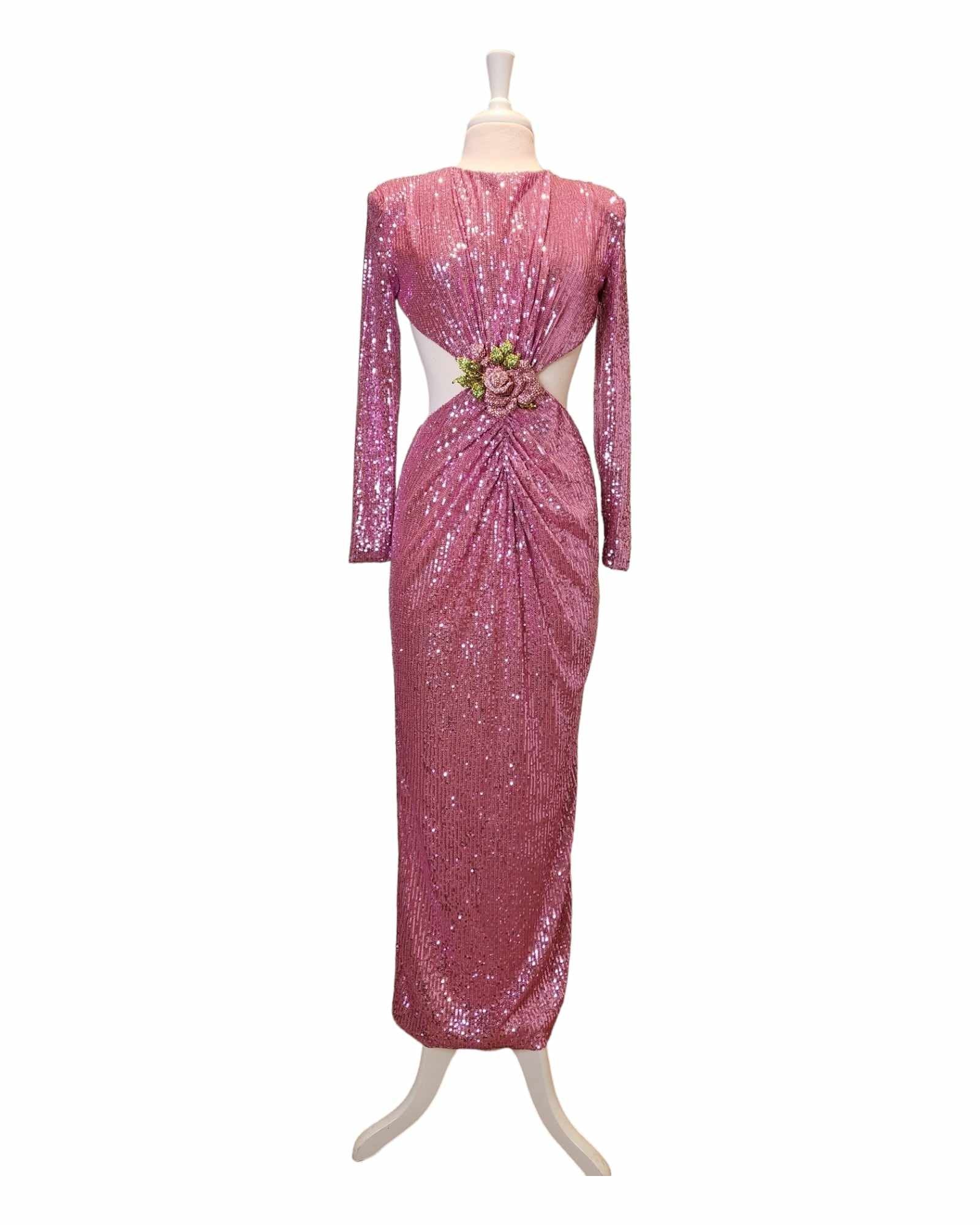 Backless Sequined Gown Sparrow To Dragonfly... Backless Sequined Gown Sparrow To Dragonfly...