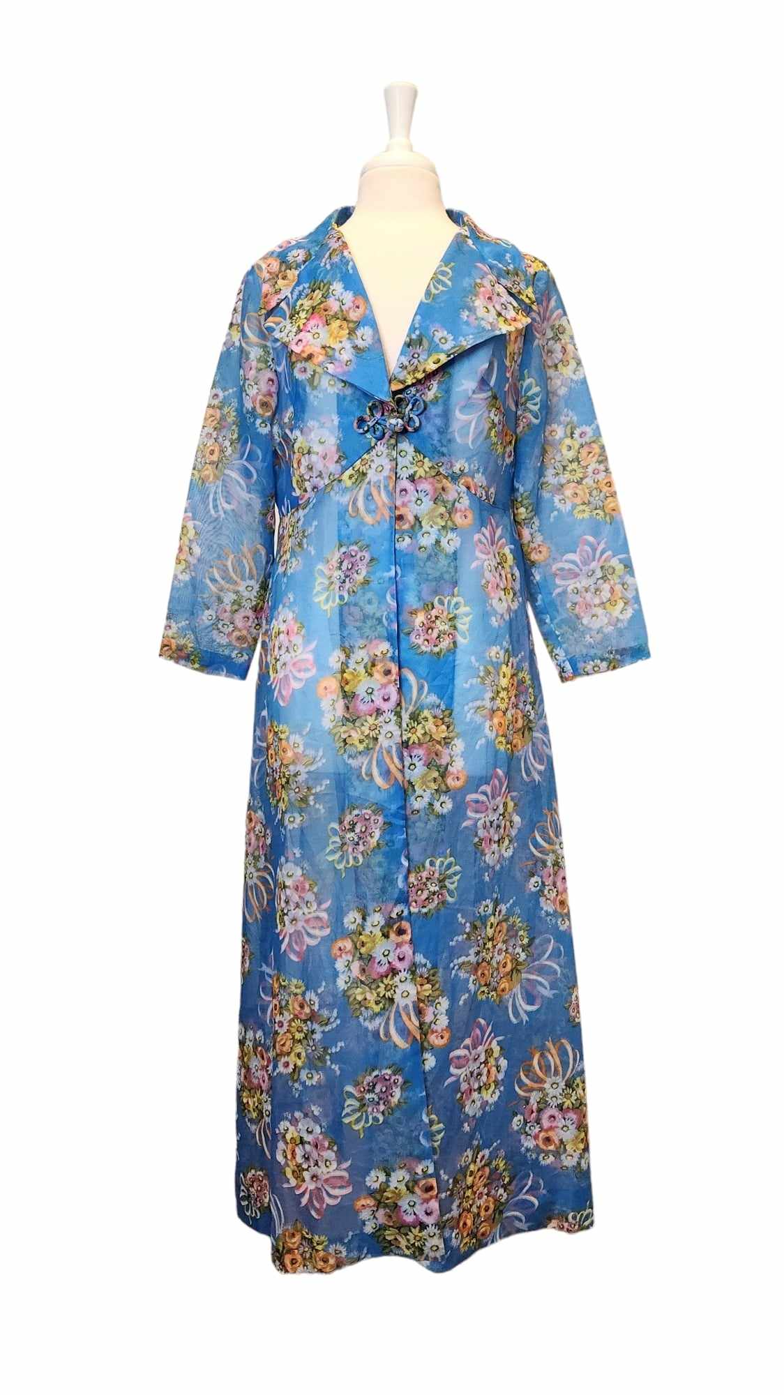 The Sheer Floral Vintage Coverup