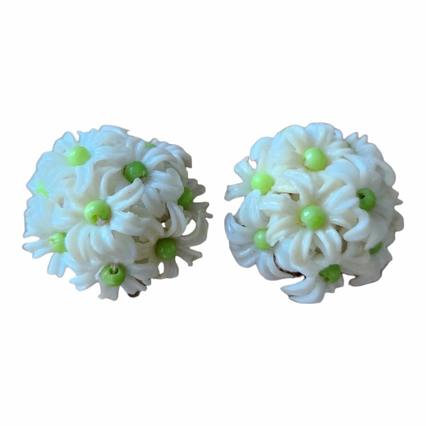 Lime Green Daisy Featherweight Earrings