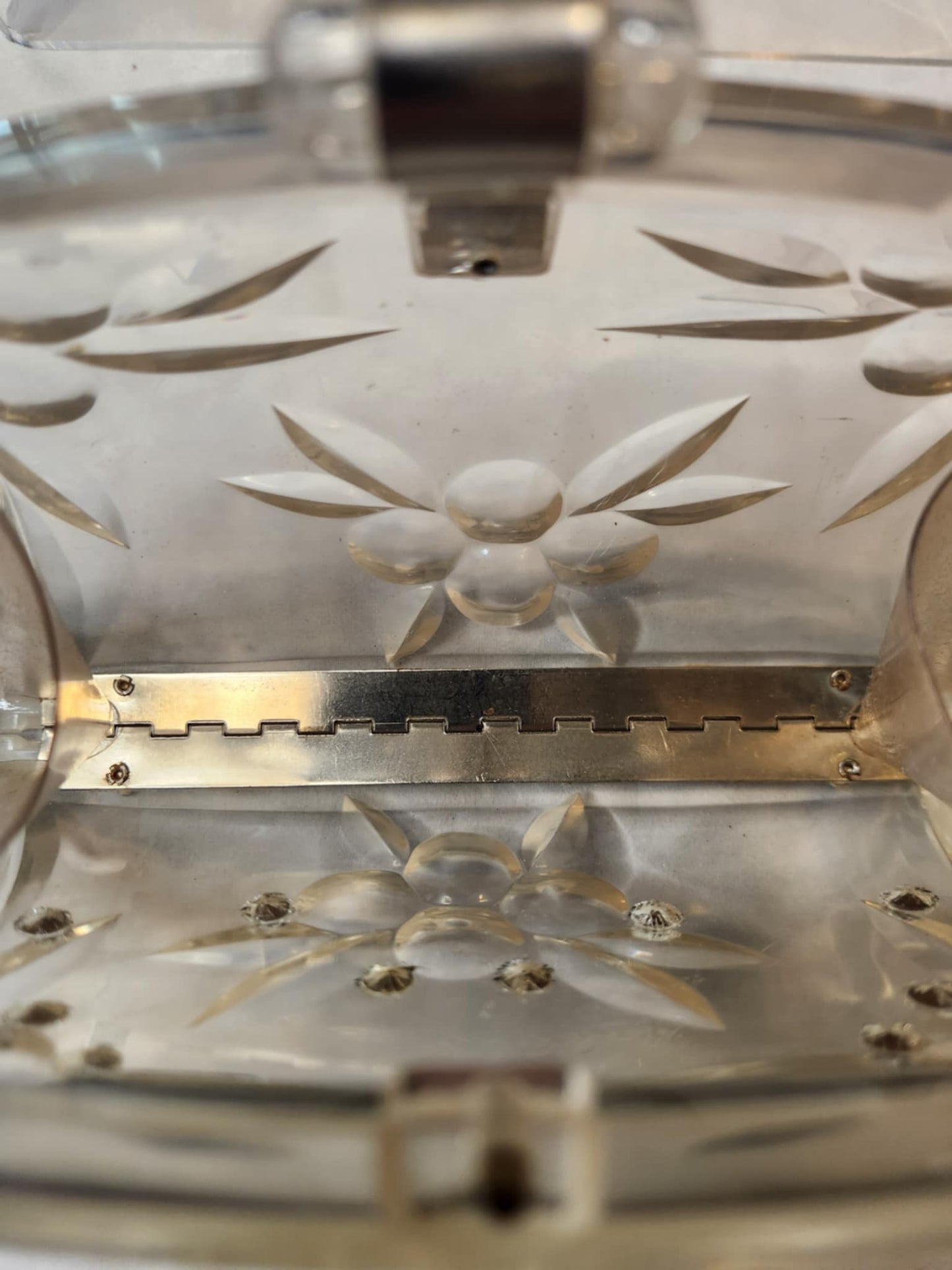 1950's Clear Lucite Clutch