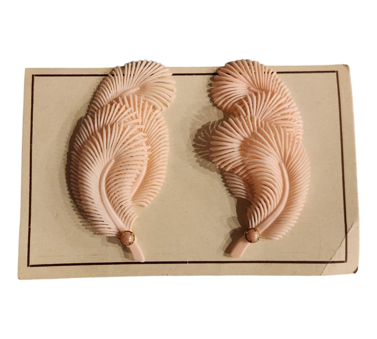 Vintage Featherweight Fan Earrings