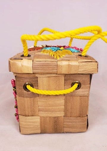 Palm and Raffia Handbag
