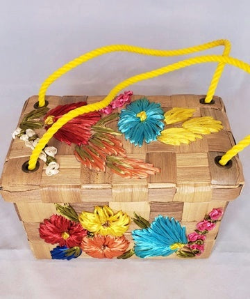 Palm and Raffia Handbag