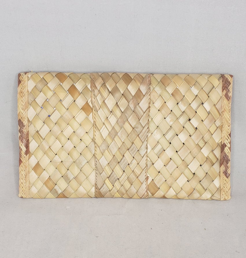 Lucky Lips Woven Clutch