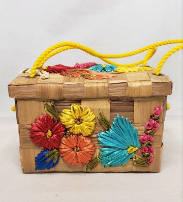 Palm and Raffia Handbag