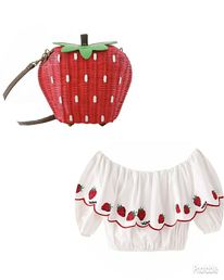 Strawberry Crop Top
