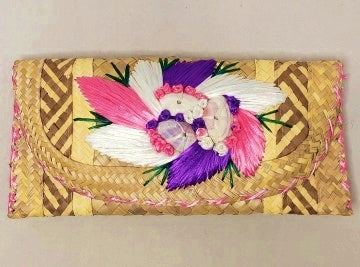 Woven Shell Clutch