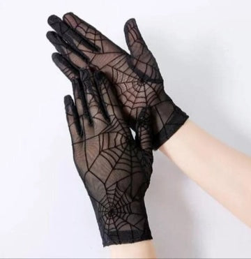 Sheer Spiderweb Gloves