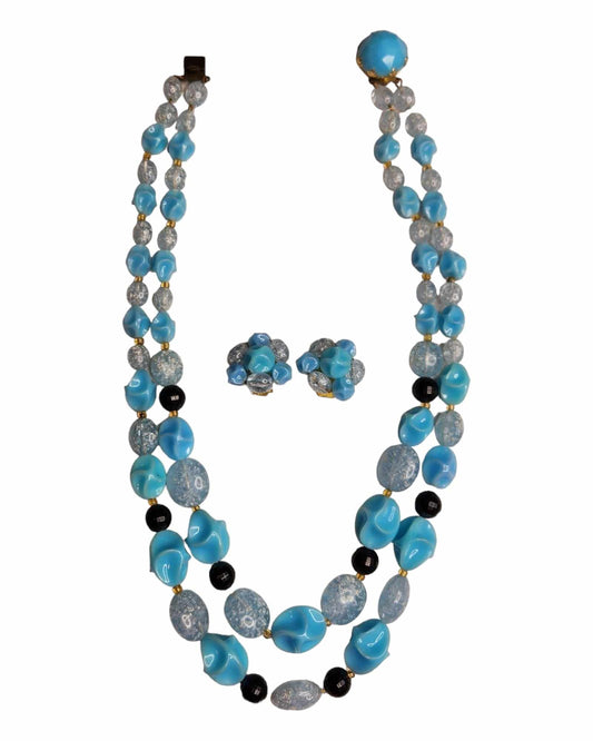 Blue Robins Egg Double Strand Set