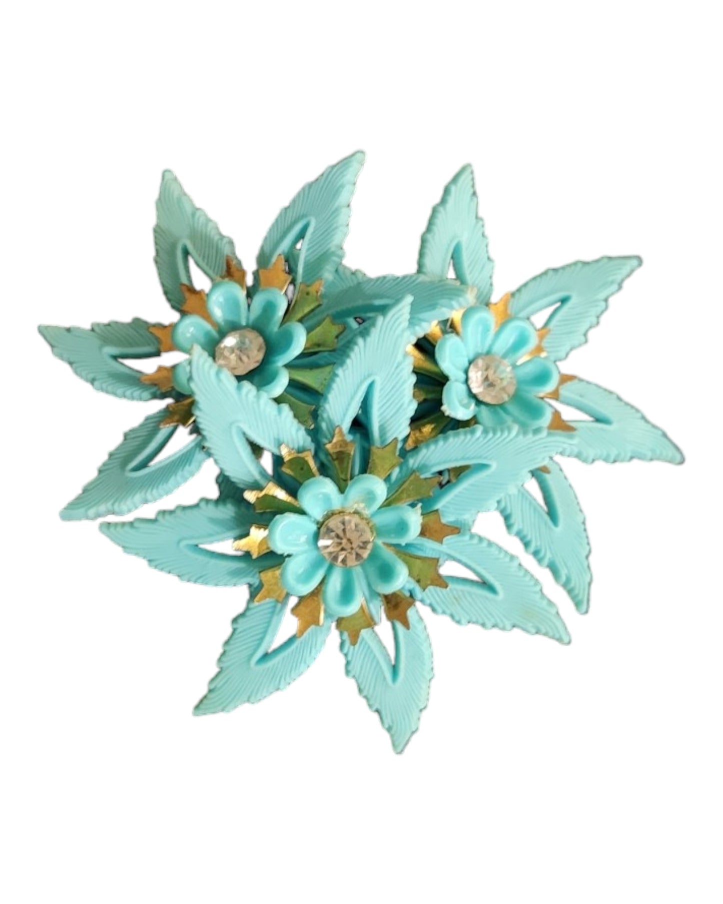 Turquoise Floral Featherweight Earrings