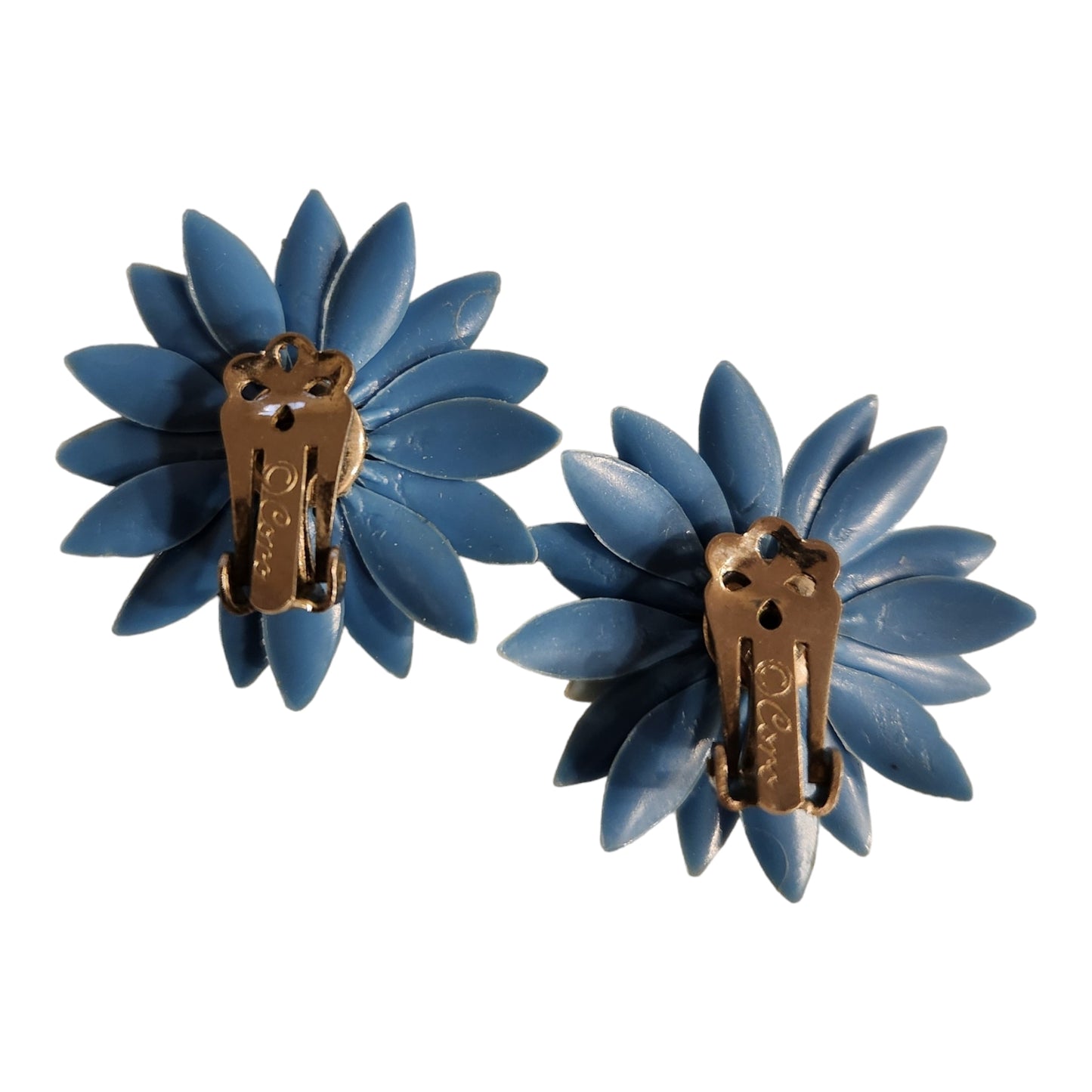 Blue Coro Featherweight Earrings