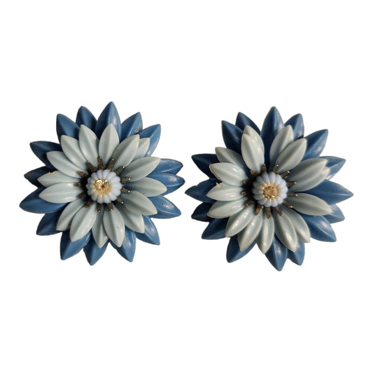 Blue Coro Featherweight Earrings