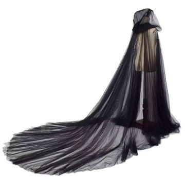 The Sheer Hooded Cape