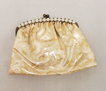 1950's Fabric Encased Plastic Cocktail Handbag